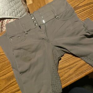 Horze Tara full seat Women’s Breeches - Gray sz26